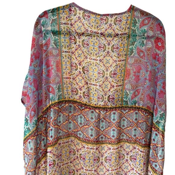 Bleu Rod Beattie Sheer Pretty Swim Cover Coverup Boho Bohemian - Picture 6 of 8